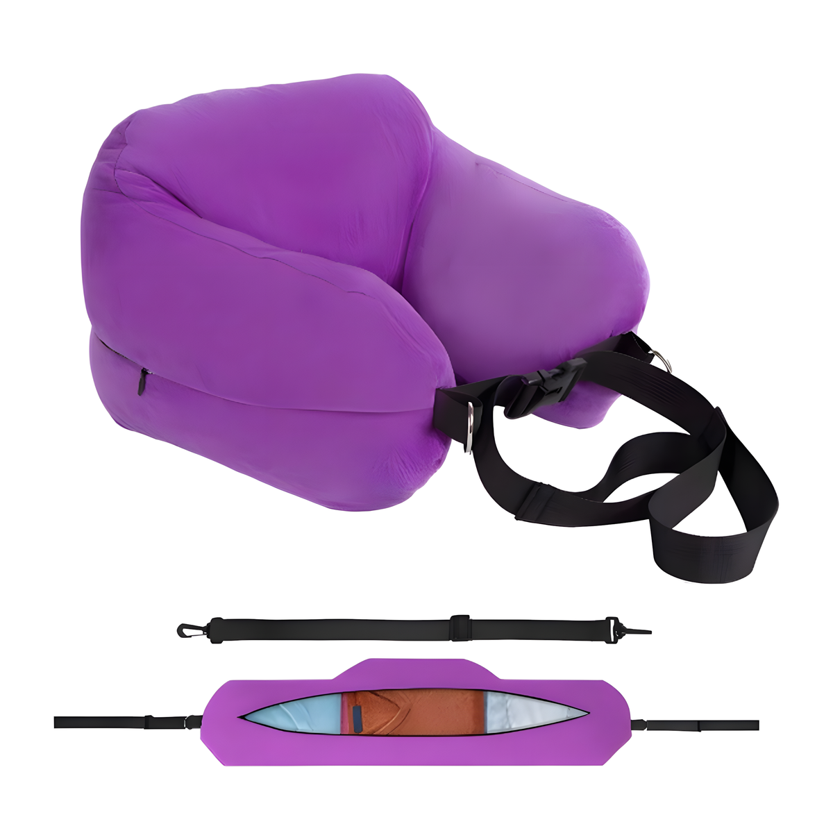 Adjustable U-Shaped Travel Neck Pillow