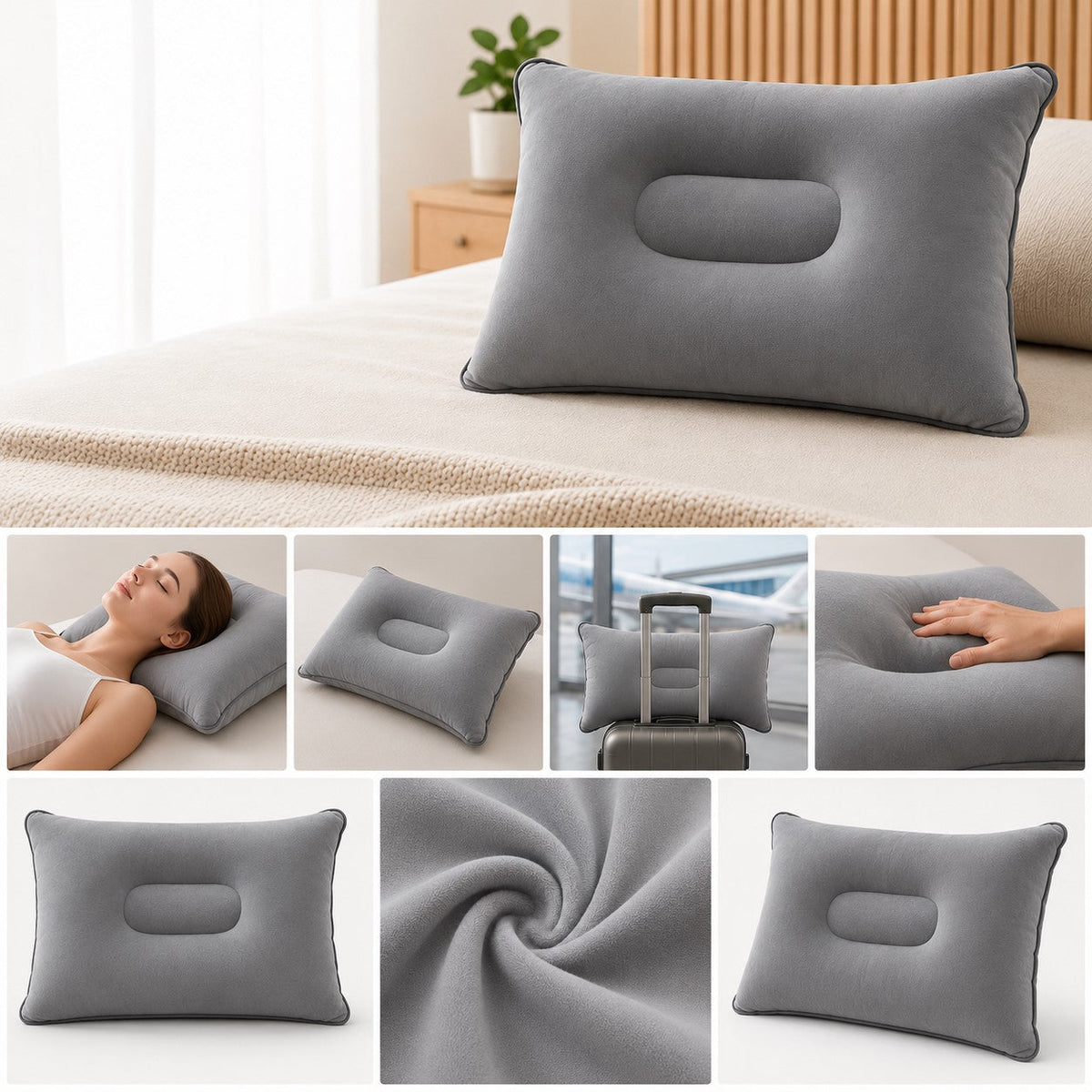 Portable Inflatable Travel Neck Pillow