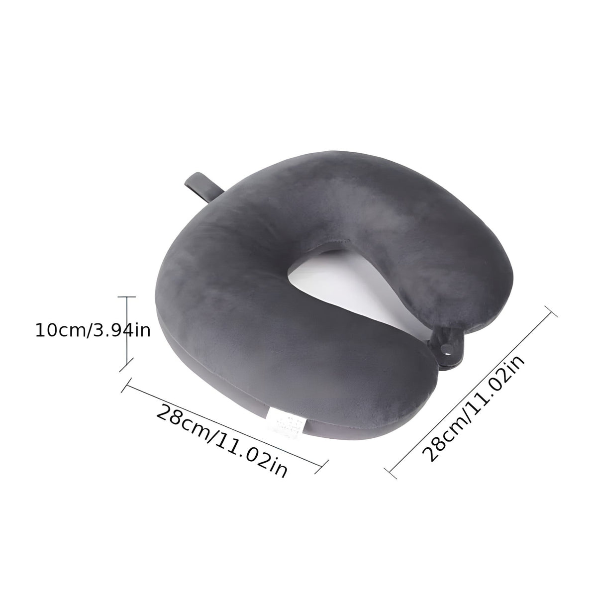 Soft Travel Neck Pillow with Snap Strap